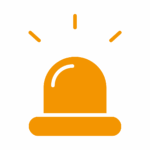 Alarm icon — overload warning alerts for dynamometer safety
